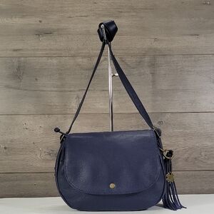 Lucky Brand Blue Leather Crossbody Bag